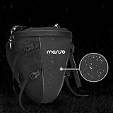 MOSISO Motorcycle Tail Bag 10L Waterproof PU Leather with Shoulder Strap Black view 6