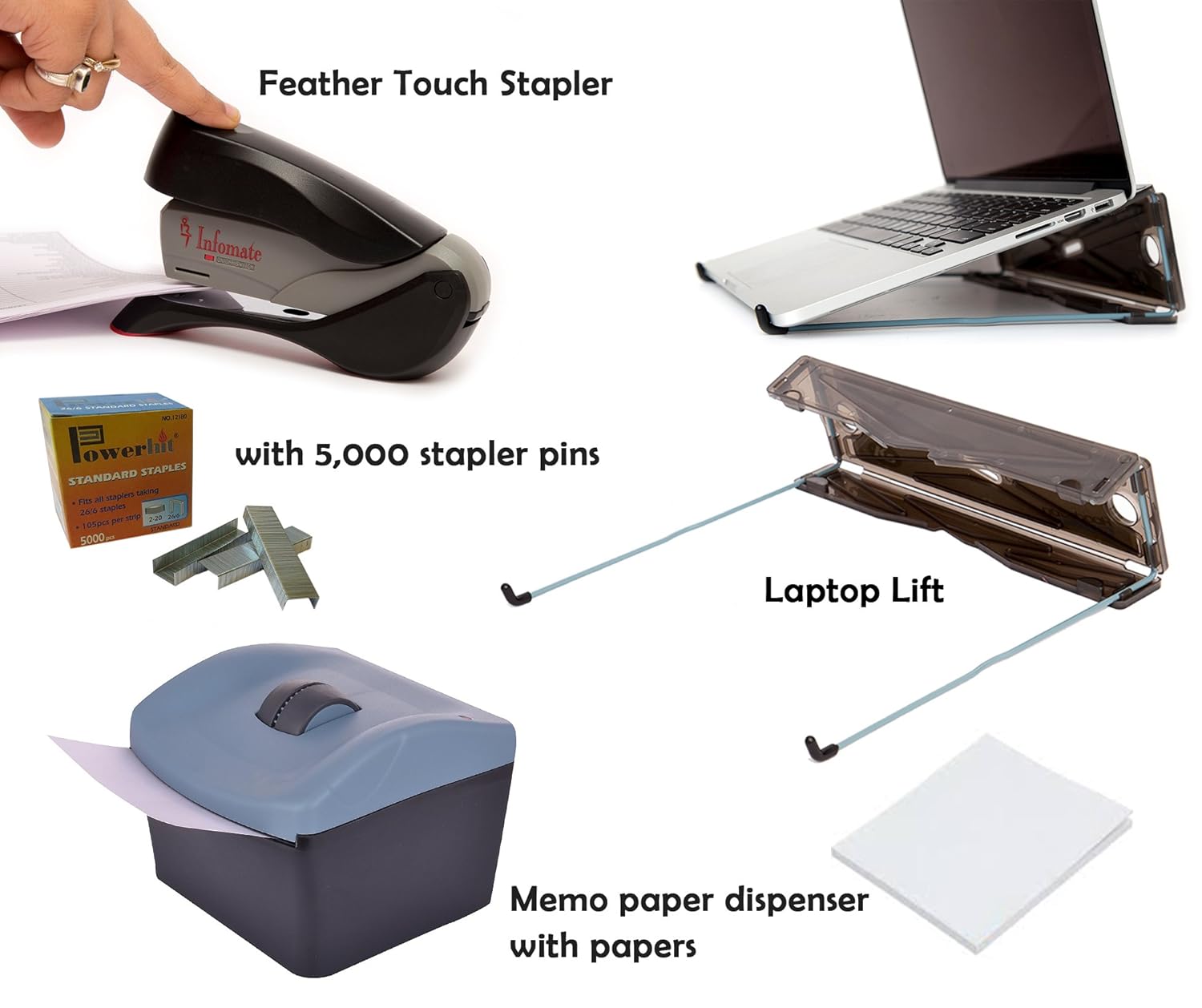 Infomate Perfect Office Gift Combo Includes Feather Touch