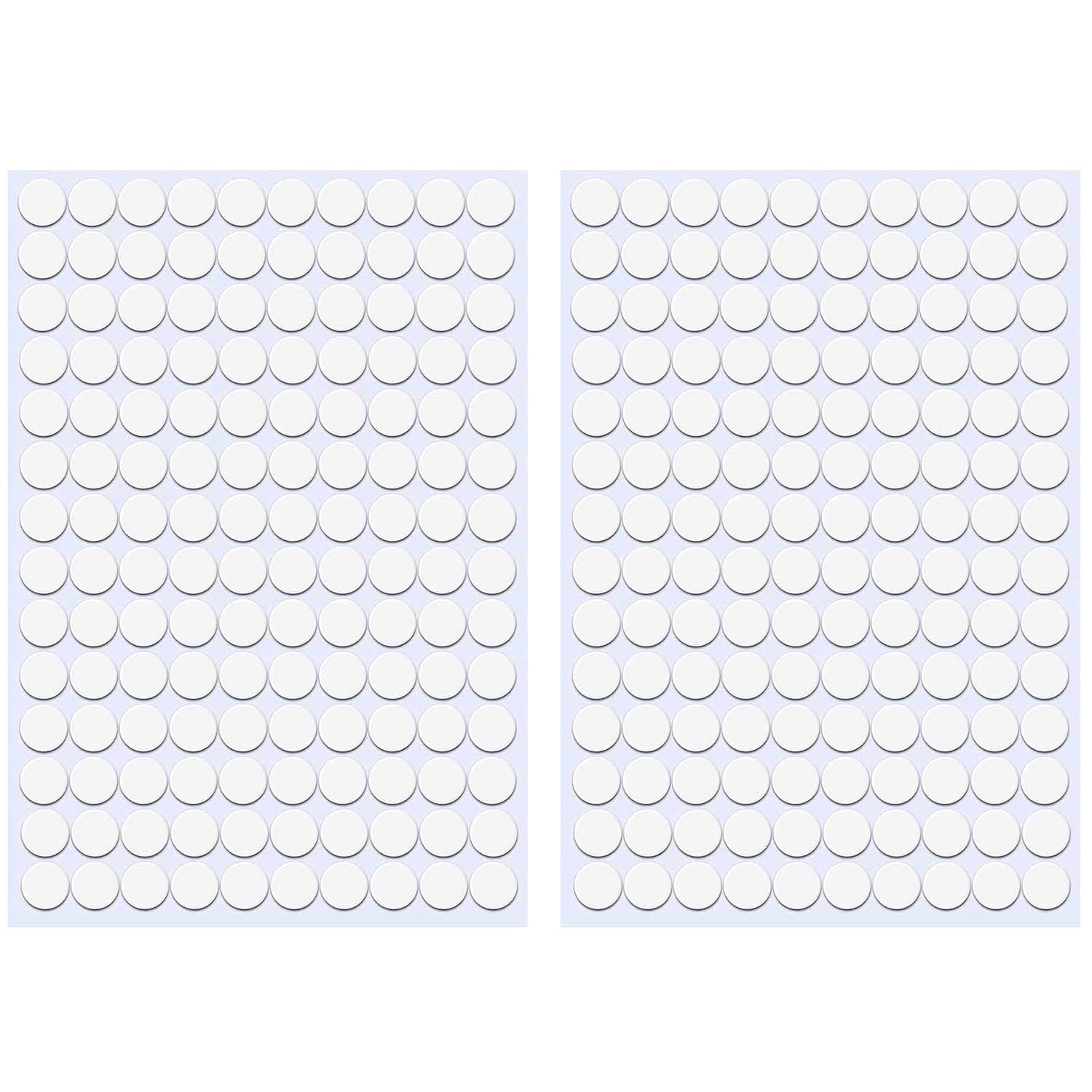 ZXUEZHENG Self-Adhesive Screw Hole Stickers,2-Table 140 in 1 Self-Adhesive Screw Covers Caps Dustproof Sticker 12mm White