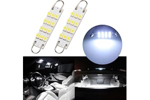GLOFE Festoon 561 562 567 564 44mm Led Light White Replacement for Car Interior Light Dome Map Light Door Courtesy Lights Trunk Light (Pack of 2)