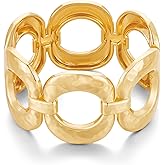 MIJENITI Chunky Gold Bangles Bracelet for Women Trendy Statement Bracelet Dainty Charm Gold Valentine's Day Gift Jewelry for Her