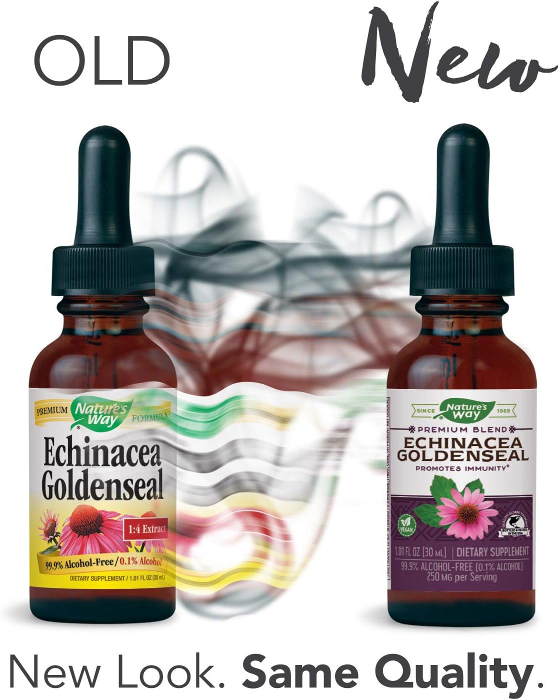 Nature's Way Premium Formula Echinacea-Goldenseal, 250 mg per serving, 99.9% Alcohol-Free, 1.01 Oz.: Health & Personal Care