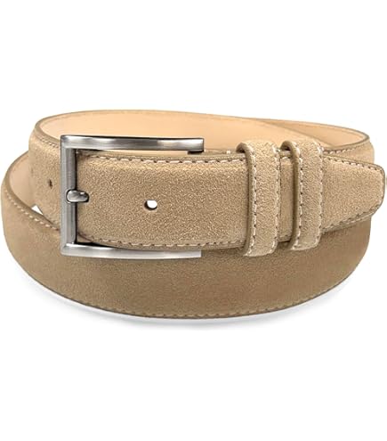 tobacco suede belt Classic Brown Leather unless you like oysters Tobacco Suede Italian Leather Belt
