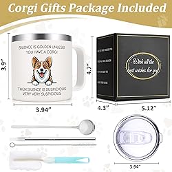 Lifecapido Corgi Gifts for Corgi Lovers, Silence is