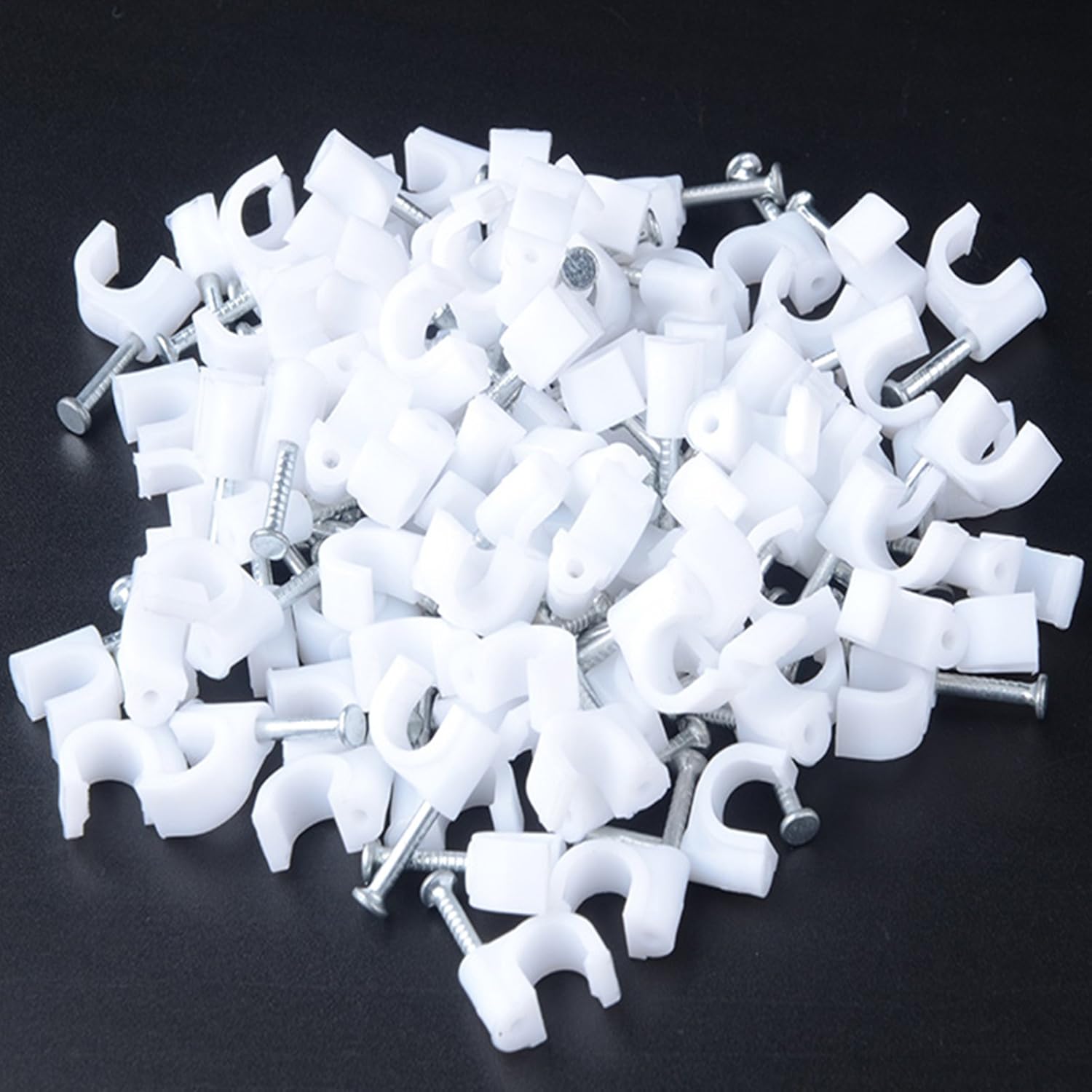 and Speaker Wires cable staples Quirkio Round Cable Wire Clips 4mm