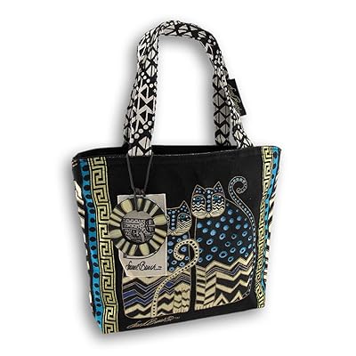 Laurel Burch Medium Tote with Zipper Top Spotted Ethiopia Ubuy