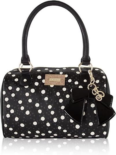 betsey johnson polka dot bow purse