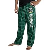 Harry Potter Men's House Crest Plaid Lounge Pajama Pants - All 4 Houses Gryffindor, Ravenclaw, Slytherin, Hufflepuff