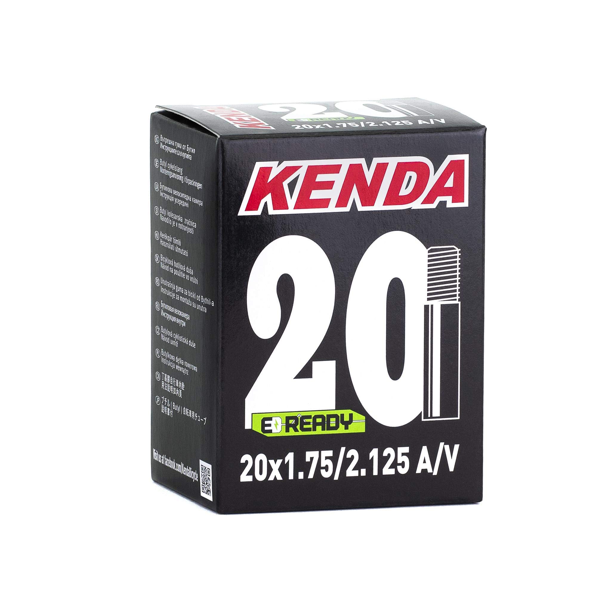 KENDA 20 * 1.75/2,125 Schrader 28mm Bike Camera