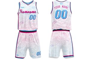 vients Custom Basketball Jersey Uniform for Men Women Adult Youth Print Name Number Logo