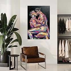 SDFWEFF Abstract Sexy Man Hot Muscle Gay Poster Gay