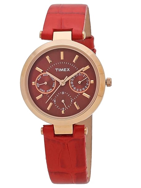 Timex Analog Red Dial Women's Watch - TWEL11810