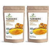 Organic Turmeric Powder w/Curcumin | 32 Ounce (Pack of 2) | USDA Organics and Non-GMO | 100% Raw and Natural by OSR