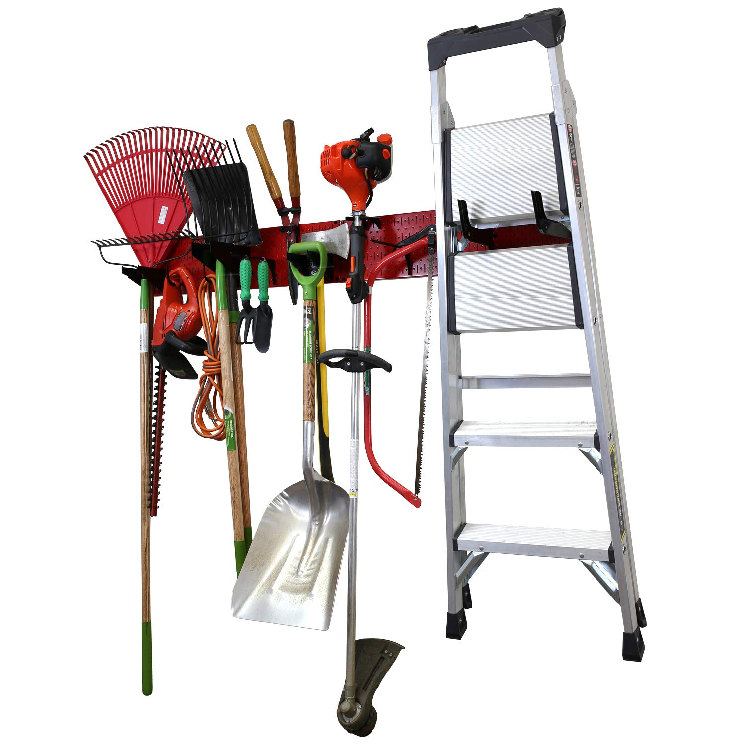 Best Red Metal Wall Ladder