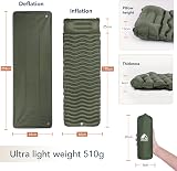 Unigear Ultralight Inflatable Sleeping Pad 188x66x6 cm Backpacking Mat view 2