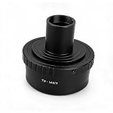 Bindpo T2-M4/3 Microscope Adapter with M42 Thread, Converter for 23.2mm T Mount Microscope Eyepiece to for M4/3 Mount Mirrorless Camera