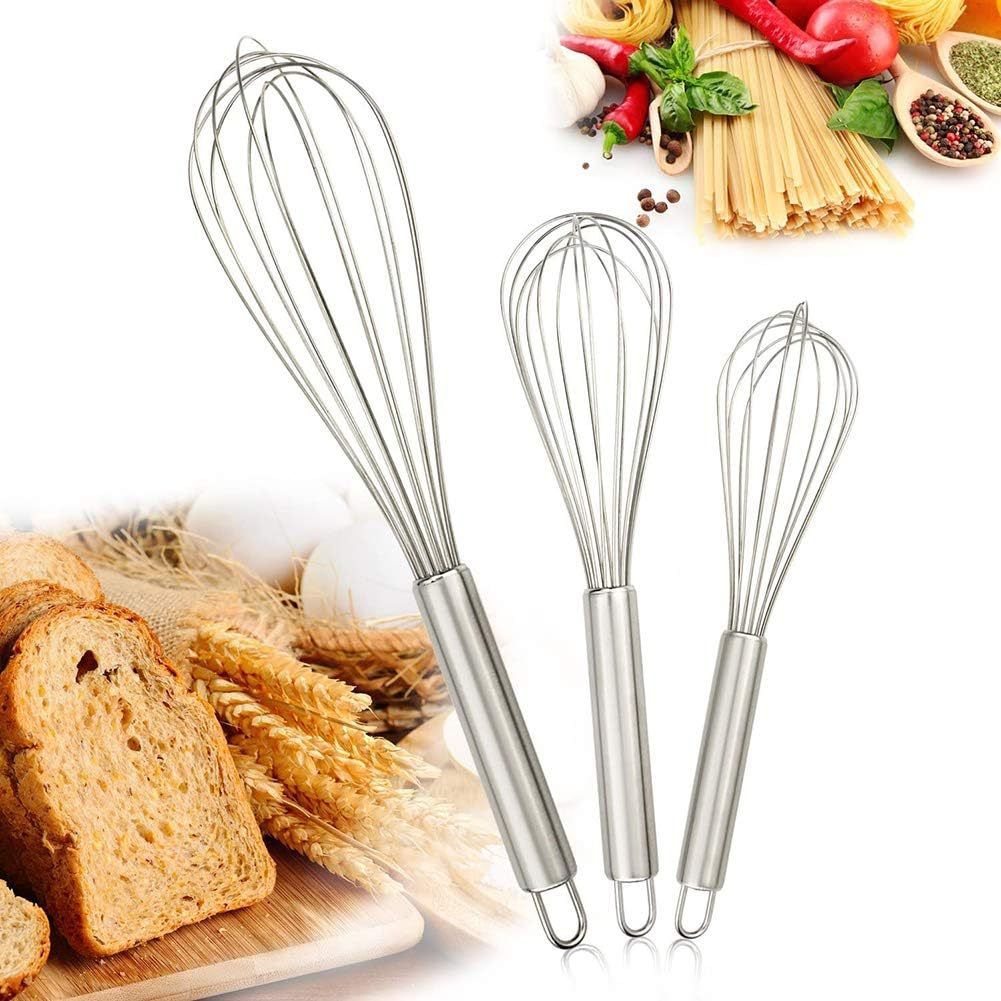 Kitchen Whisk, Heat Resistant Stainless Steel Whisk Whisk