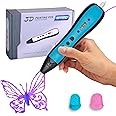 Kretrum 3D Pen for Kids | 3D Printing Pen with LCD Display | 3D Painting Pen with 1.75mm PLA Filament, Fingerstall, Pen Holde