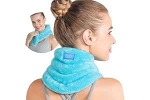 Relief Expert Hands-Free Neck Heating Pad Microwavable Heated Neck Wrap, Microwave Neck Warmer for Hot Cold Therapy