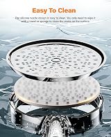 Cobbe Hard Water Filter Shower Head 6 Modes 20-Stage Filtration Chrome view 6