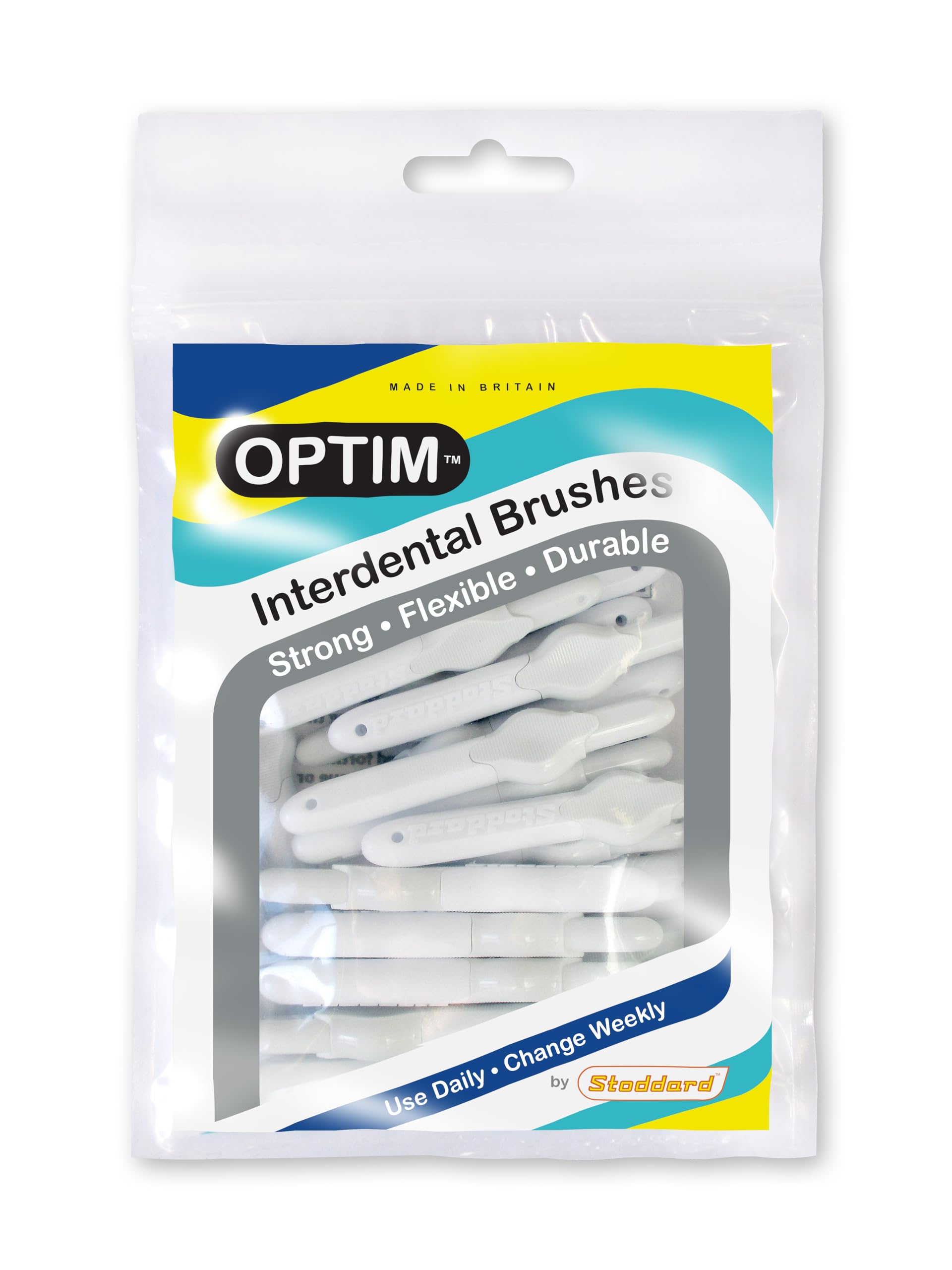 Stoddard OPTIM Interdental Brushes Pack of 25 White 0.35 mm Size 00