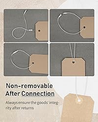 Uniclife 1000 Pcs Hang Tag Strings 8 Inch Price Tag