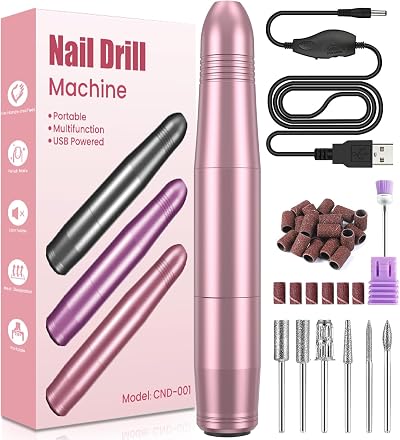 KOOFIT Nail Drill Professional Electric Nail Files 20000RPM USB USB-C