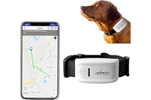 ZEERKEER Pet GPS Tracker, Dog GPS Tracking and pet Finder, The GPS Dog Collar Attachment, Locator Waterproof, Tracking Device for Dogs, Cats, Pets Activity Monitor(TK909)