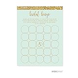Andaz Press Mint Green Gold Glitter Print Wedding