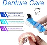 Keedolla Denture Cup Orthodontic Retainer Case Blue with Brush Basket Lid view 4
