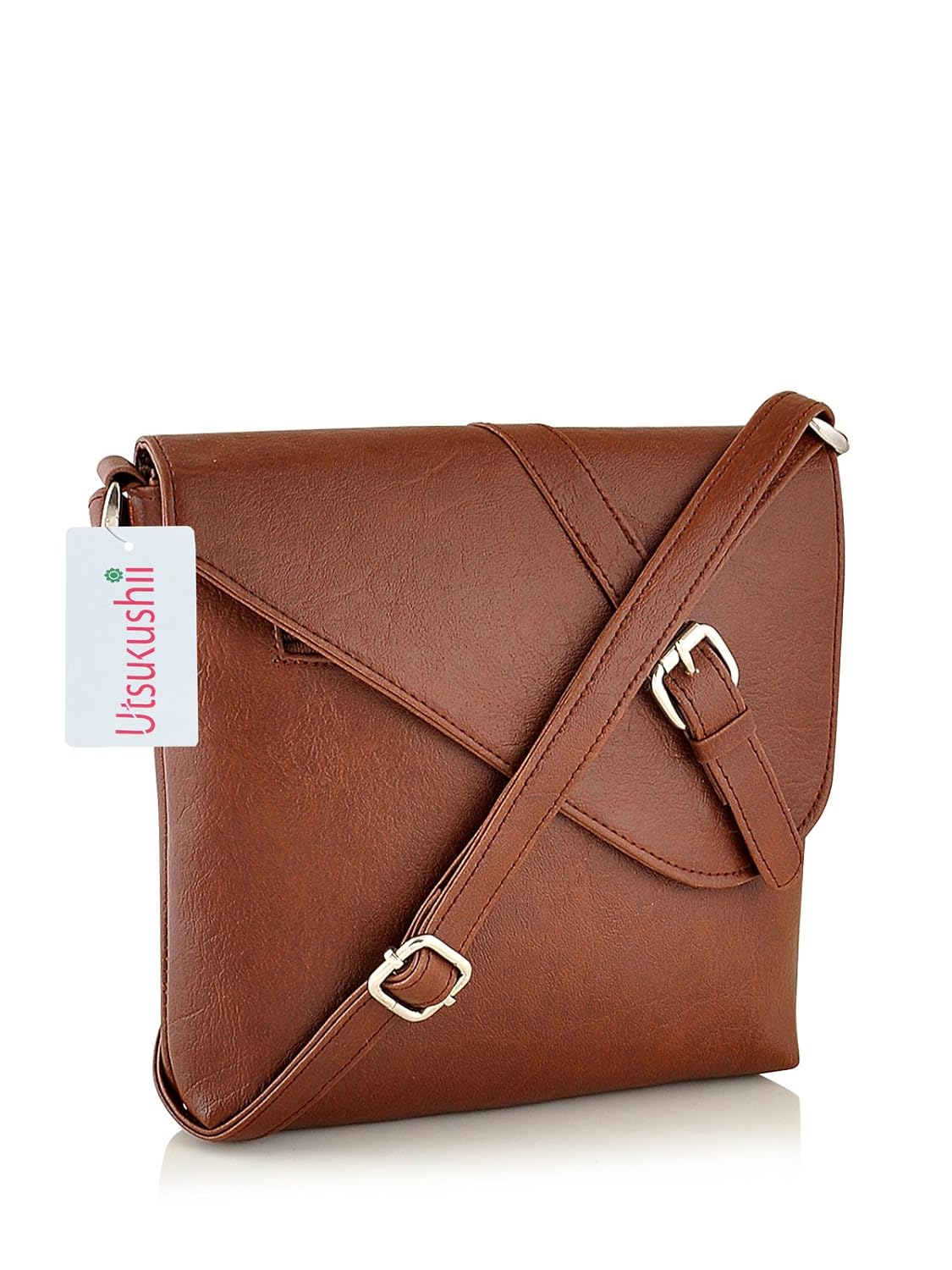 utsukushii women's sling bag (tan) (bg569g)
