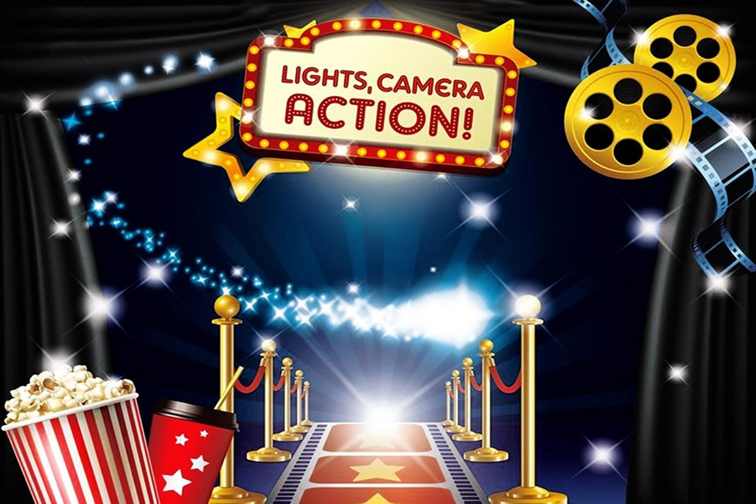 Daniu 7x5ft Joyeux Anniversaire Beaute Et La Bete Fond Photo Accessoires Personnage De Dessin Anime Pincess Animal Sauvage Pour Les Enfants Studio Fete Danniversaire Photo Backgrounds