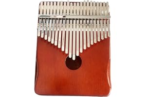 LYDESY Kalimba 21 Keys Thumb Piano for Beginners – Easy to Learn Solid Wood Mbira Instrument with Tuning Hammer & Gift Bag, Perfect Holiday & Christmas Gift for Adults & Kids Classic Brown
