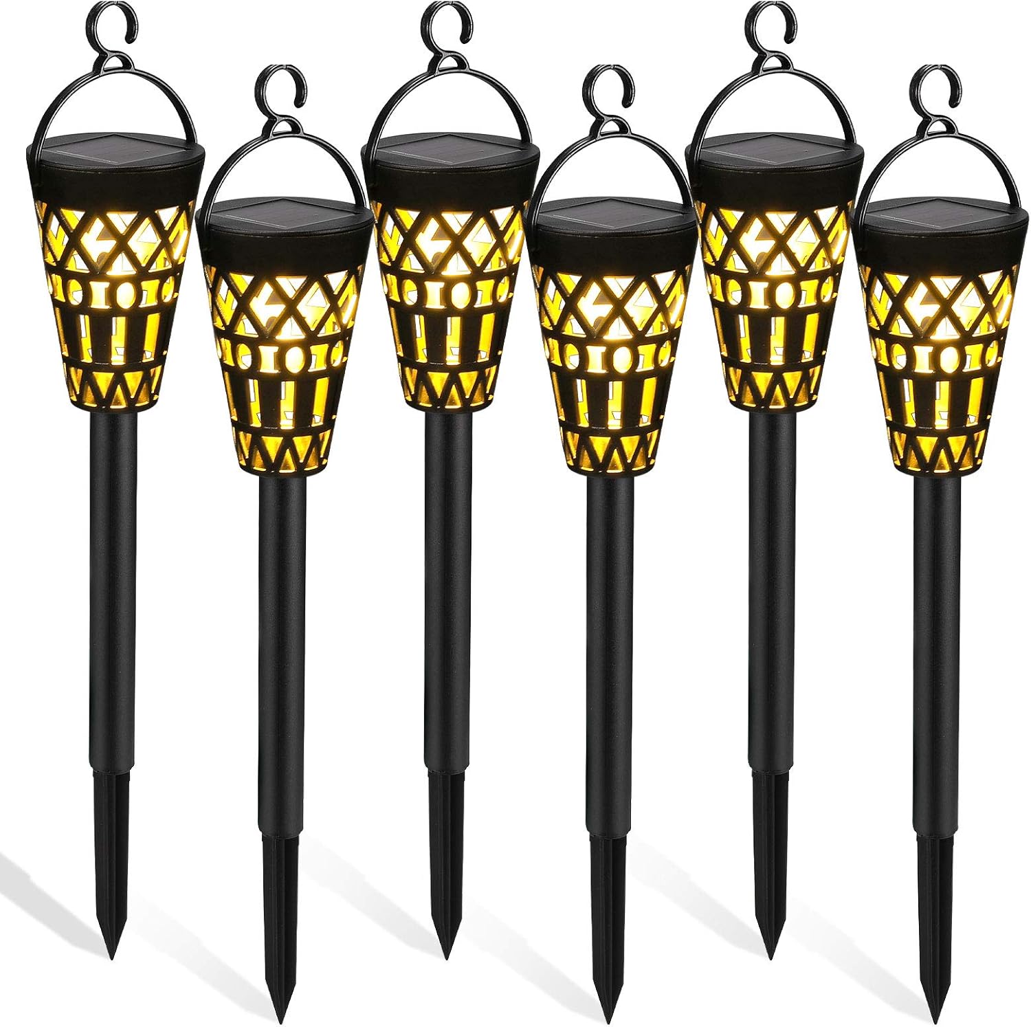 Tencoz Lámparas Solares para Jardín, Luces Solaes Exterior LED