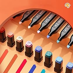 M&G 40 Colors Dual Tip Alcohol Markers, Dual Tip