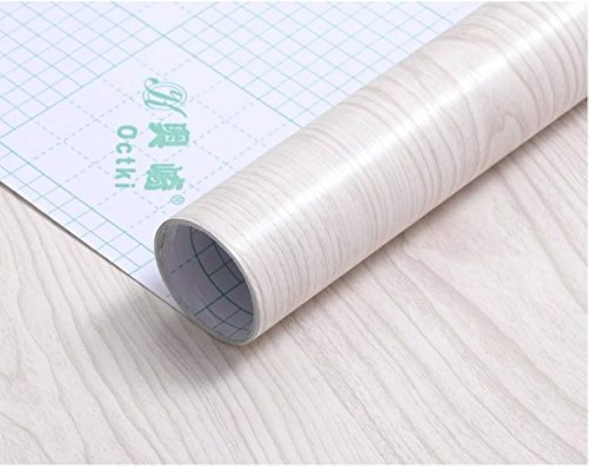 Fusion Graphix Self Adhesive Wood Grain Wallpaper w-20 Waterproof Old Furniture Vinyl Stickers Wooden Door Wardrobe Desktop PVC Wall Papers (12''x100''inch)