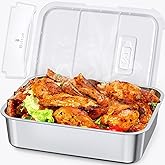 EAST OAK 6.3-Cup Replaceable Inner Container with Removable Food Divider and Lid, Stainless Steel Meal Container for XL Cordless Electric Lunch Box, Dishwasher Safe