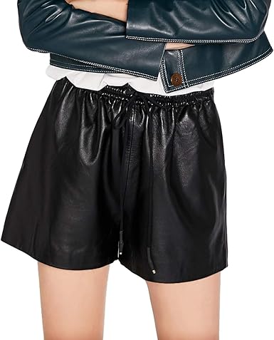 leather shorts amazon