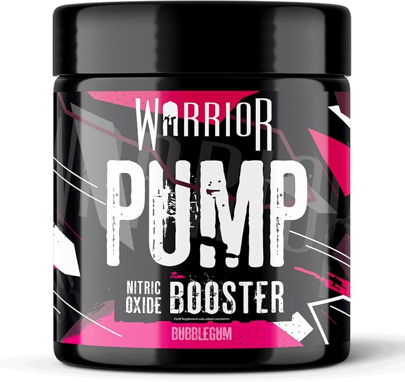 Warrior Pump Pre Workout Powder 225g Non Stim Bubblegum 30 Servings