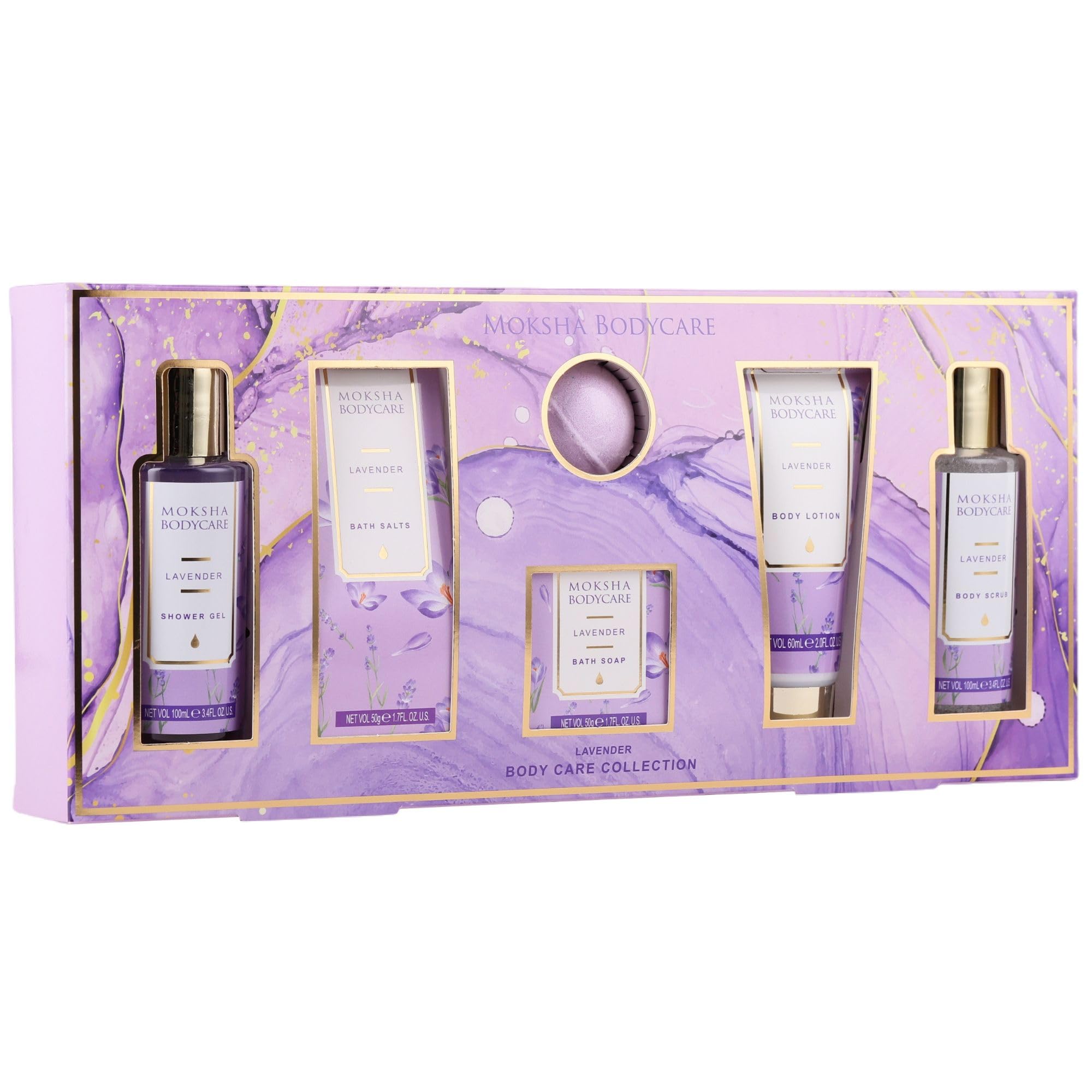 Luxury Lavender Bath Gift Sets for Women, Pamper Gifts for Women, Spa Sets, Birthday Gifts, Mother’s Day Gifts, Valentine's Day Gifts, Gift Sets for Mum, Wife, Girlfriend