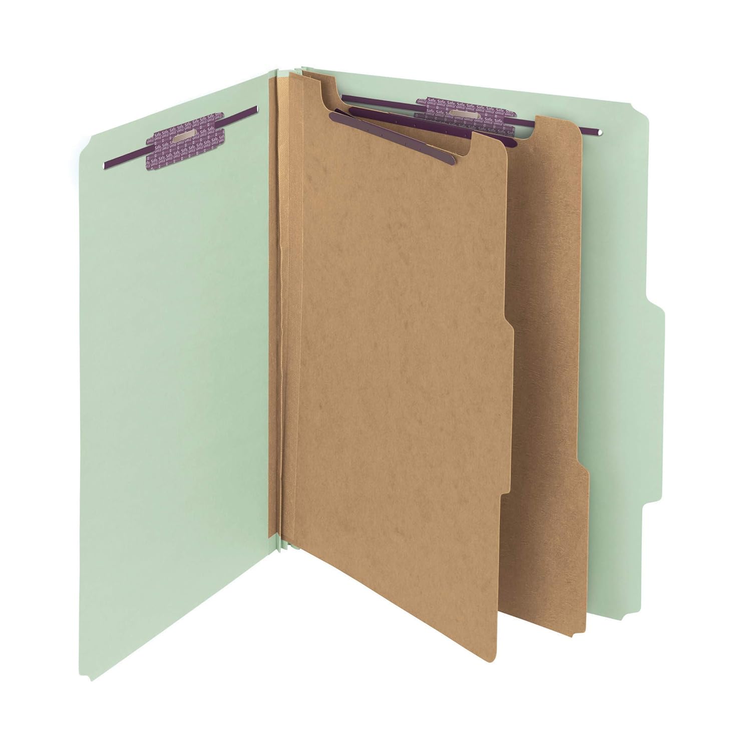 Smead Pressboard Classification File Folder with SafeSHIELD® Fasteners