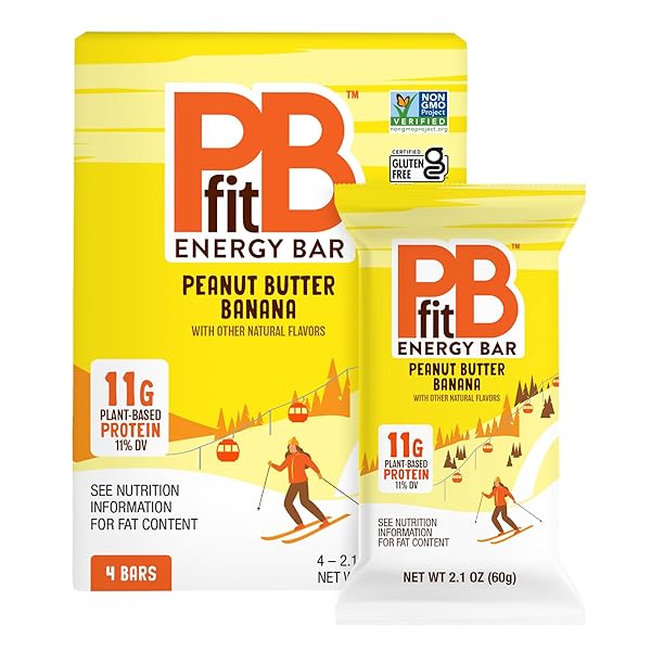 PBFIT PEANUT BUTTER BANANA ENERGY BARS, 11G PROTEIN,...