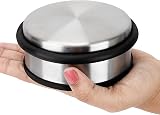 BELLE VOUS 4x Stainless Steel Floor Door Stoppers Heavy Duty Anti Slip 10cm view 3