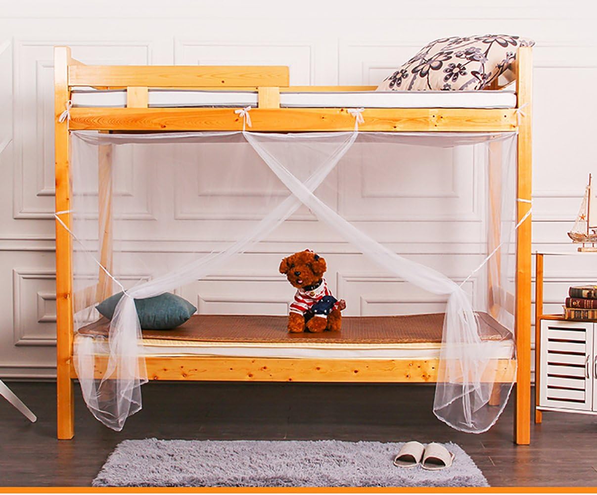Tofover Mosquito Net, Bunk Bed Encryption Nets Bed Canopy Fly Screen Square Netting Curtains Insect Protection Repellent Shield for Home & Travel (120190150cm)
