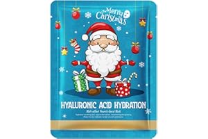 JEYPINMI 10 Pack Christmas Face Mask Set Hydrating Sheet Masks for Daily Skincare and Moisturizing Christmas One Size