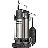 Red Lion RL33CSS 115-Volt, 1/3 HP, 3500 GPH Submersible Stainless Steel Sump Pump with Snap-Action Switch and 10-Foot Power C
