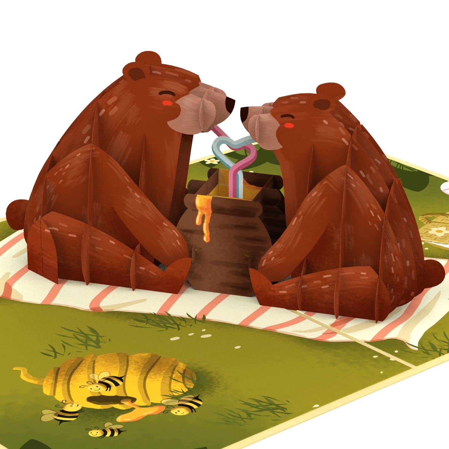 papercrush® Pop Up Card Bears in Love - Cute 3D Valentines Card for Wife, Man or Couples, I Love You Card for Birthday, Anniversary or Wedding Anniversary, Romantic Declaration of Love for Men & Women