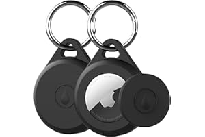 LOVYONES for Air tag Keychain Holder Case for Apple Air tag, 2 Pack of IPX8 Waterproof, Fully Shockproof, Anti Scratch for Ai