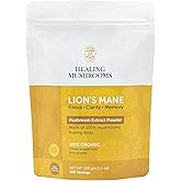 Healing Mushrooms Lion’s Mane Extract Powder, Brain Superfood for Clarity, Memory & Focus - 100 g
