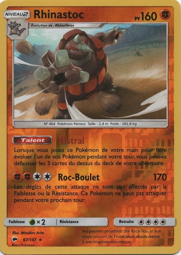 95 214 Carte Pokemon Neuve Fr Sl10 Alliance Infaillible Rhinastoc Reverse Collectible Card Games Interstruct Pokemon Trading Card Game